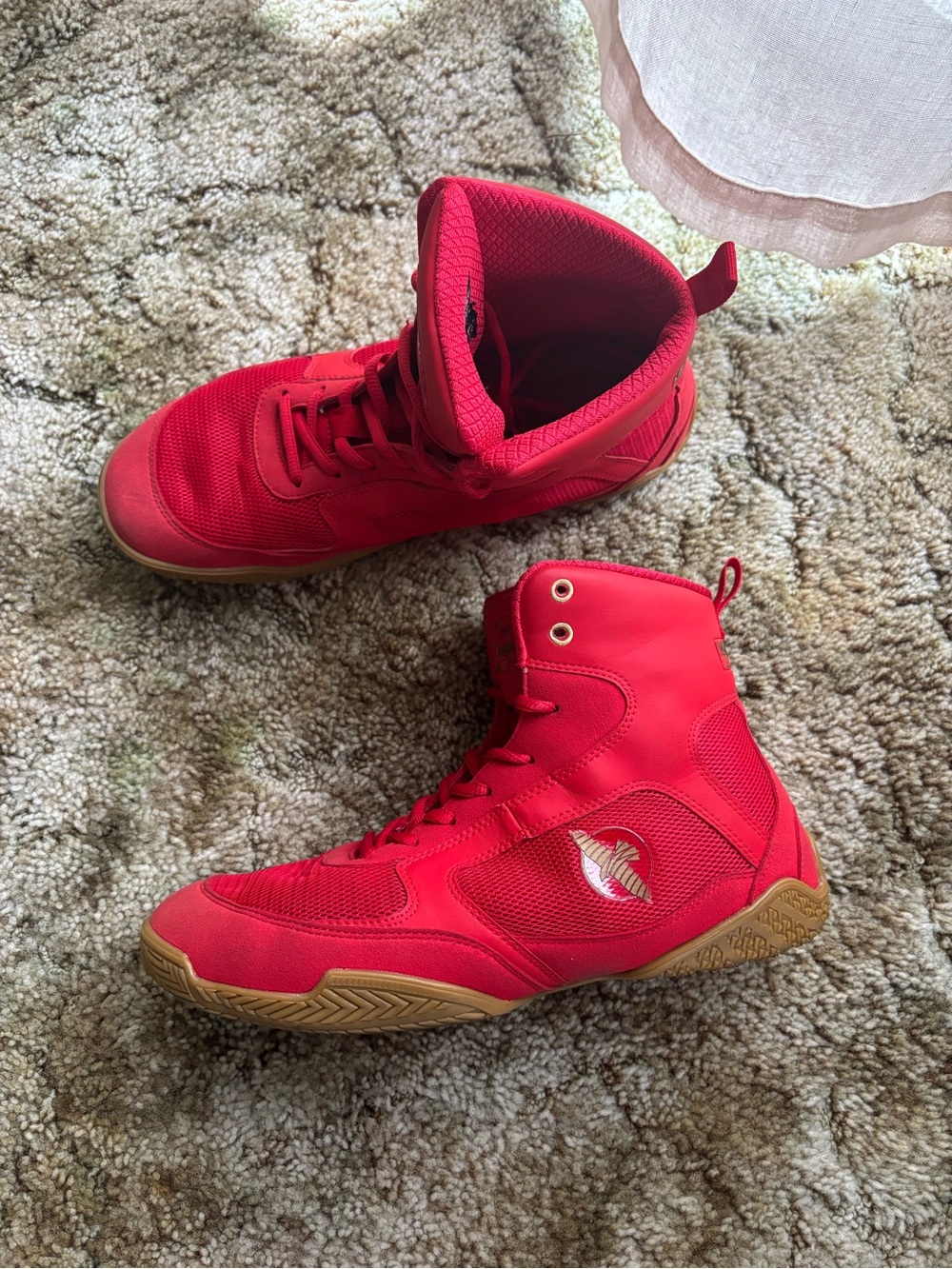 Hayabusa Pro Boxing Shoes - Red Size 10